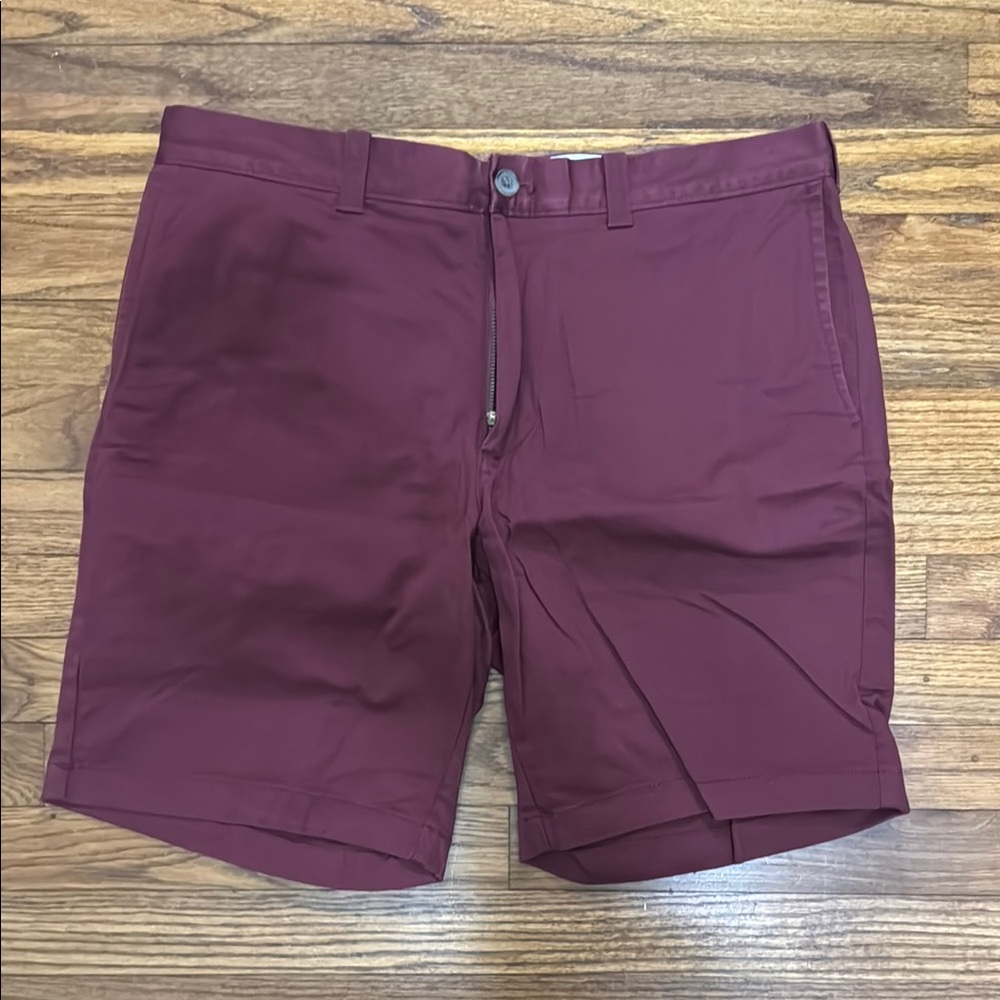 J Crew Mens Burgundy Shorts